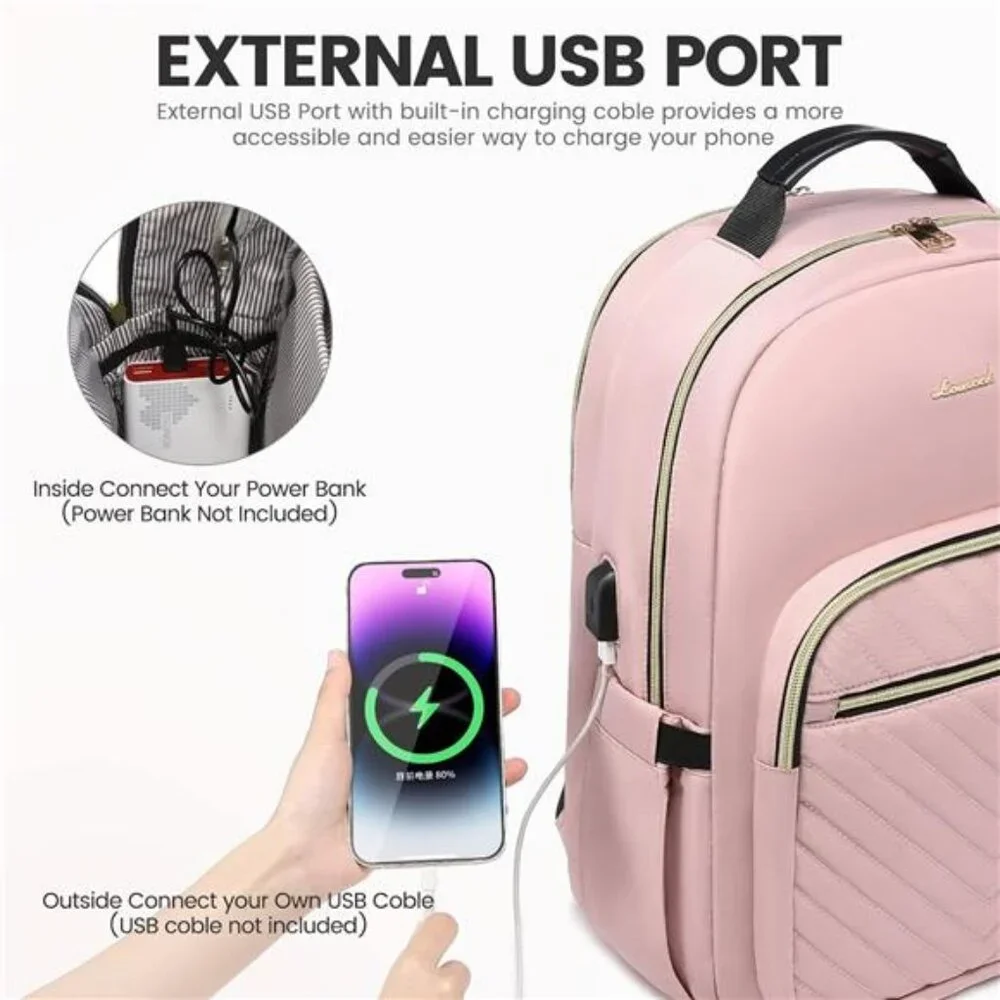 New Laptop Backpack for Women 15.6 inch,Cute Womens Travel - Picture 6 of 6
